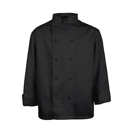 Kng 3XL Men's Black Long Sleeve Chef Coat 10523XL